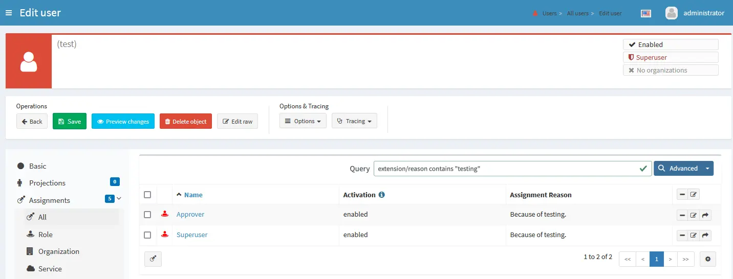 Extension search using MQL