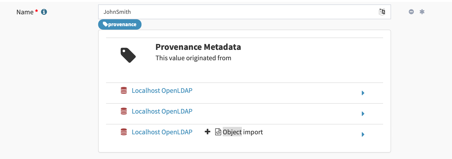 Metadata GUI