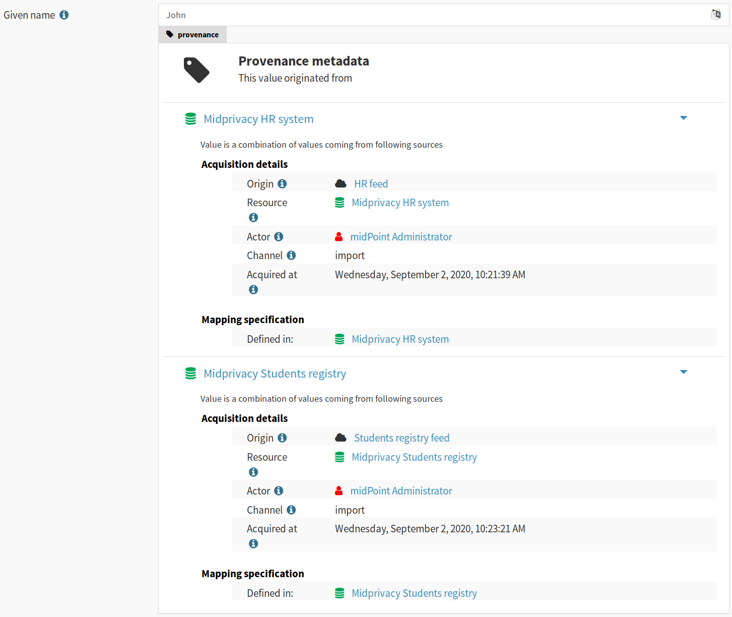 Metadata GUI