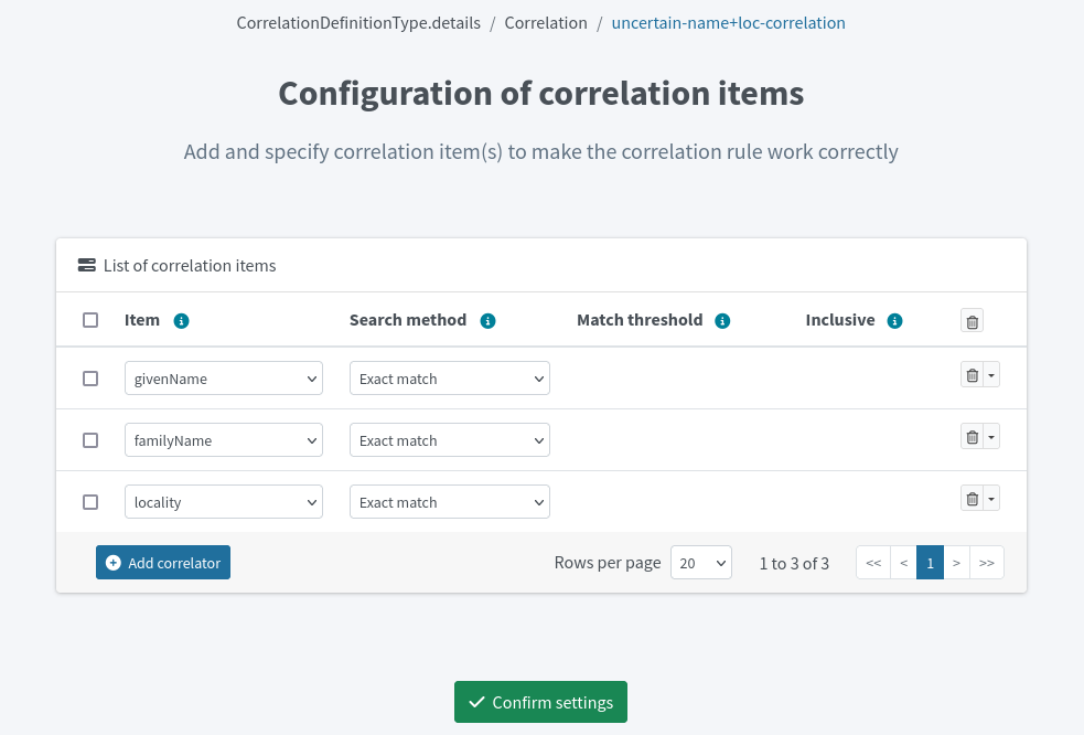 correlation rules multiple correlator