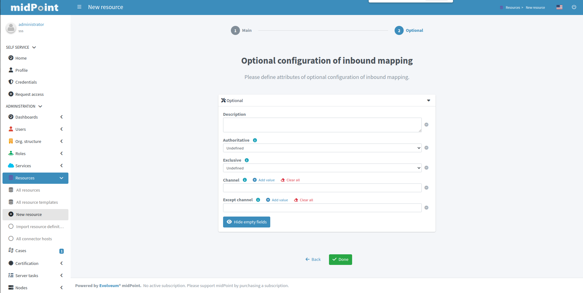 step 2 mappings outbound detail optional