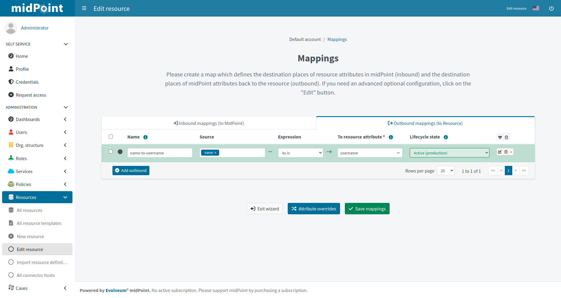 step 2 mappings outbound