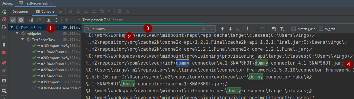 mp idea running test dummy connector classpath